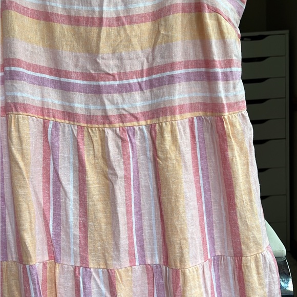 NWOT Casa Cabana pastel stripe sundress womens size Medium - Picture 2 of 6